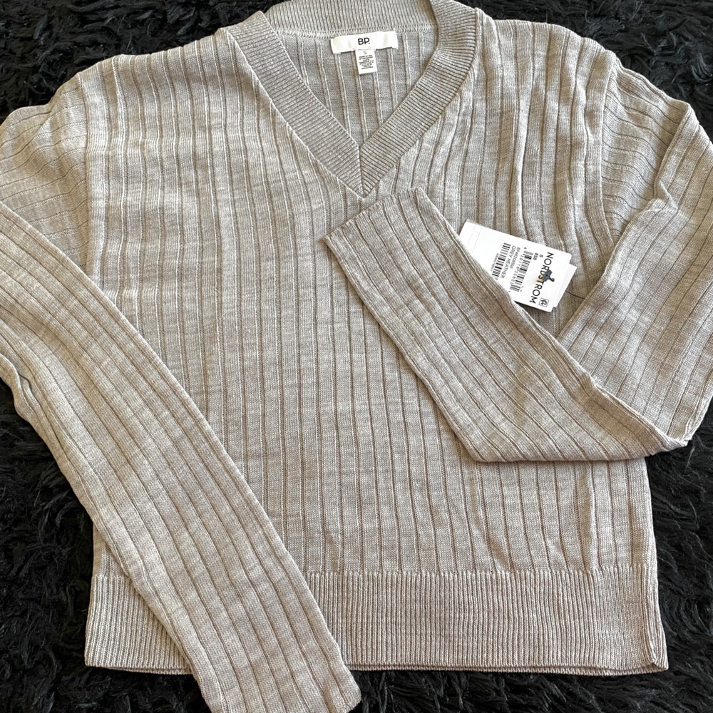 BP Reagan Rib crop sweater brand new